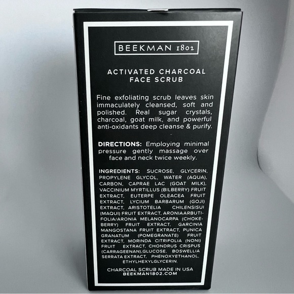 Beekman 1802 Activated Charcoal Face Scrut - NIB - Picture 3 of 4